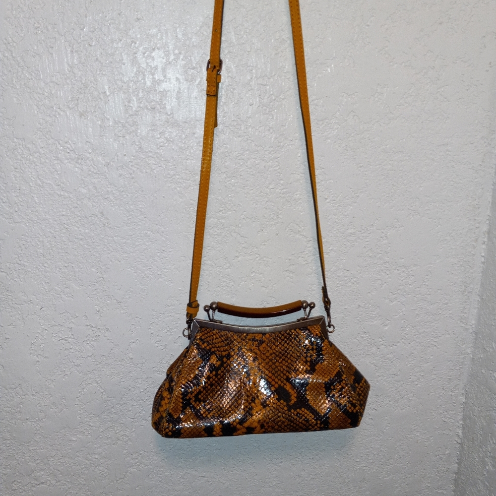 Patricia Nash Snake Print Purse EUC - Picture 3 of 6